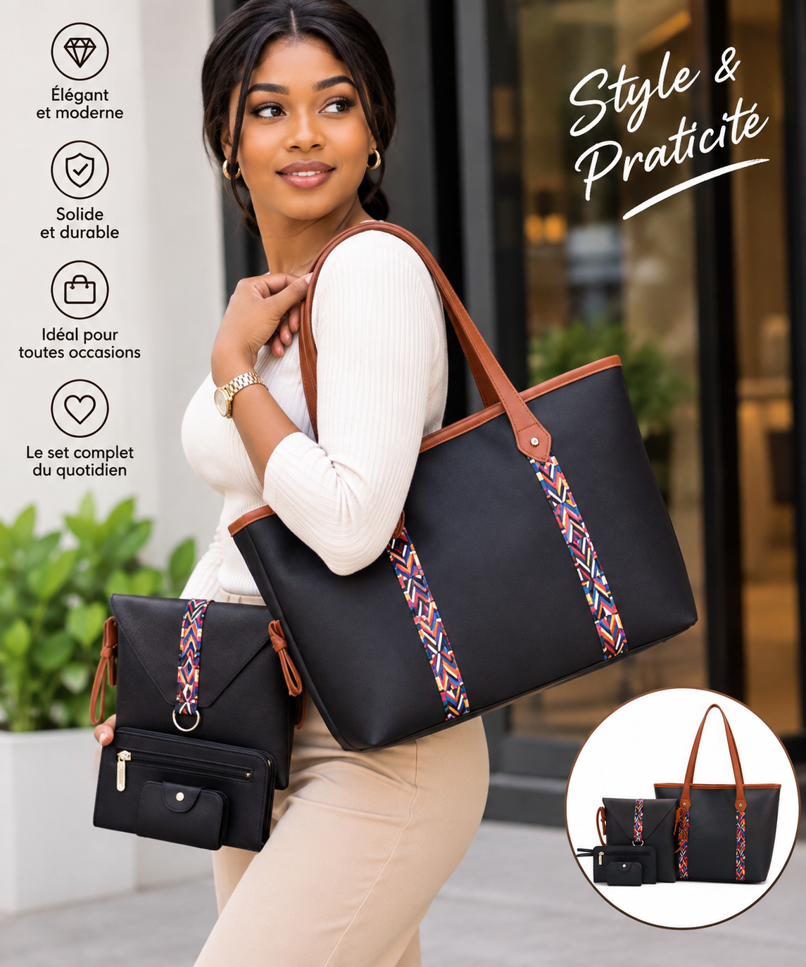 Sac a main 4 pièce